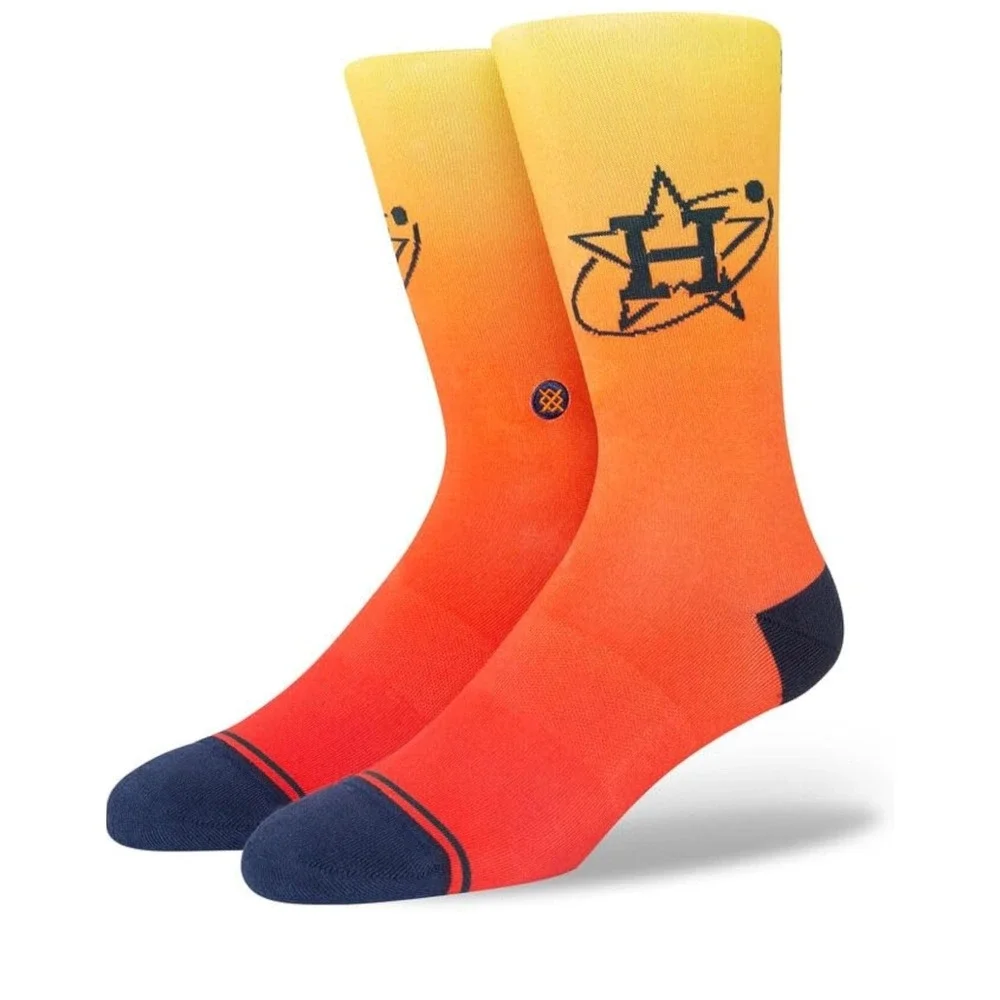 Stance MLB City Connect HOUSTON ASTROS OTC Socks Baseball Large 9-13 L Brand New